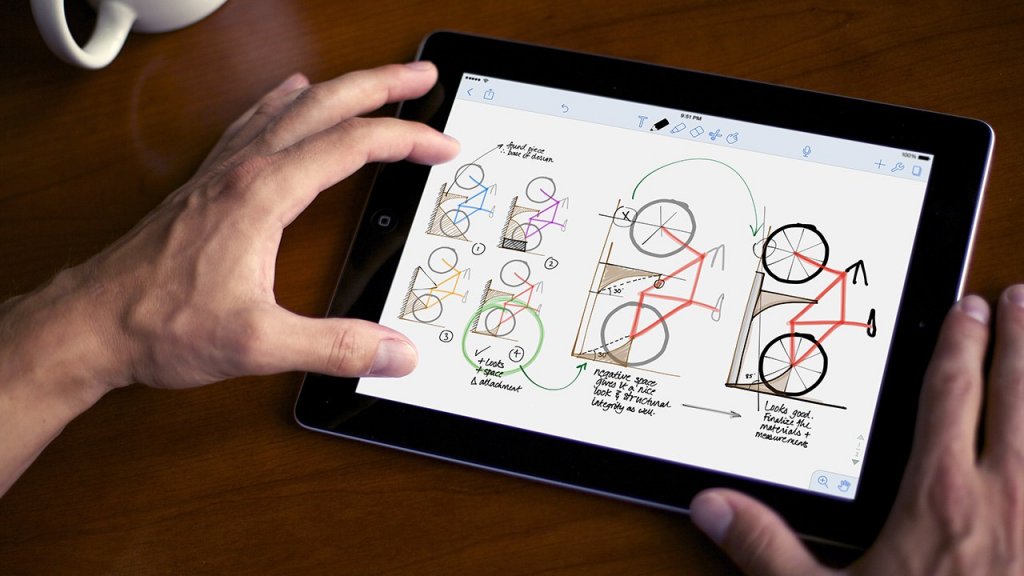 notability split screen same note