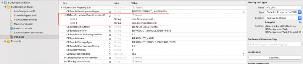 add task identifier